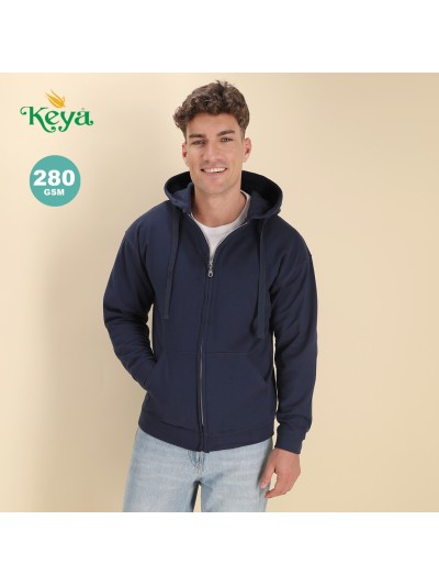 Sudadera Adulto Capucha + Cremallera "keya" SWZ280