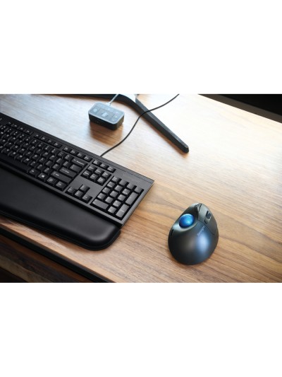 Raton kensington optico trackball tb450 pro fit ergo 1600 dpi inalambrico color negro/azul
