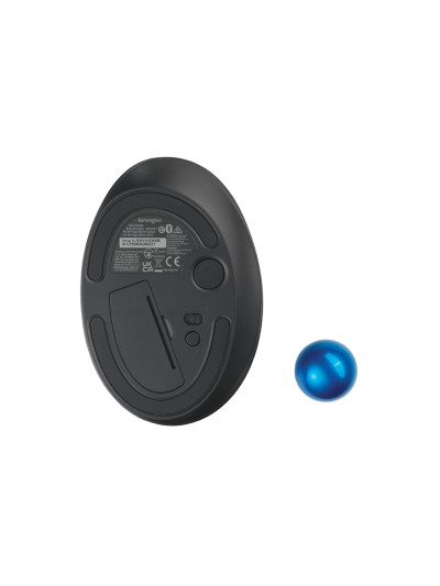 Raton kensington optico trackball tb450 pro fit ergo 1600 dpi inalambrico color negro/azul