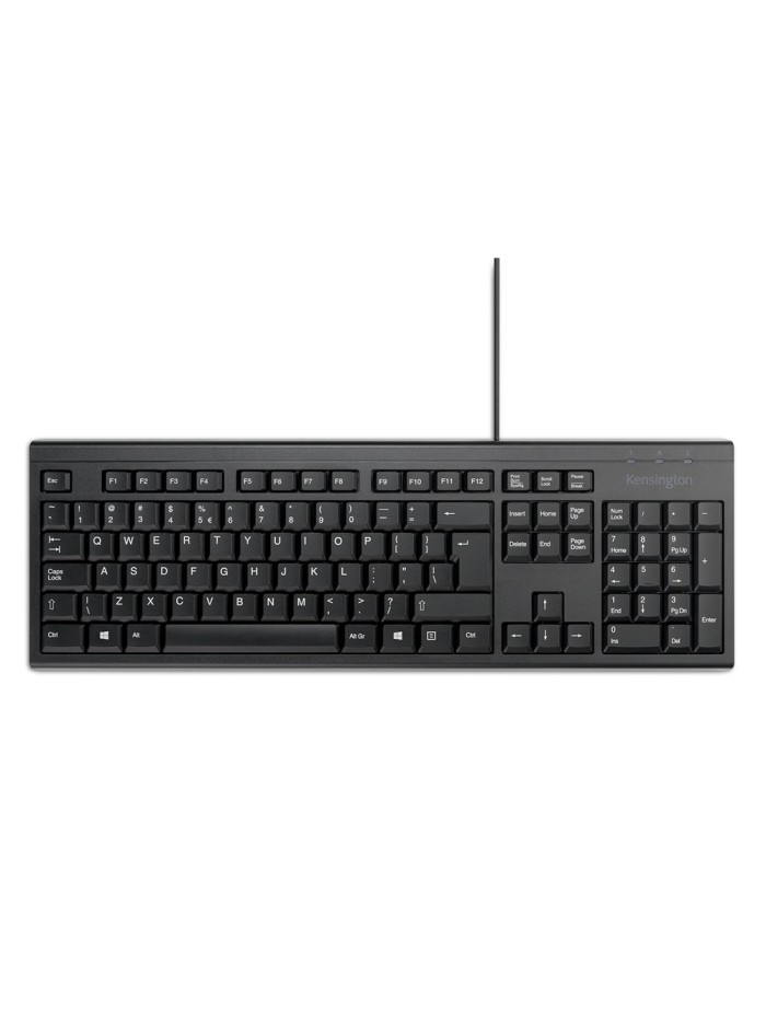 Teclado kensington kb100 eq con cable 2400 dpi usb-a color negro Teclado kensington kb100 eq con cable 2400 dpi usb-a color negro