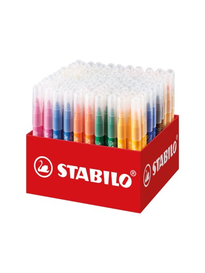 Rotulador stabilo power max school pack de 140 unidades surtidas 16 colores
