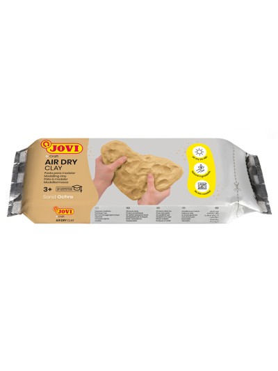 Pasta jovi para modelar air dry clay 250 gr color ocre