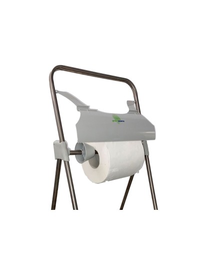 Portabobina buznl greensource tripode suelo abs reciclado con sierra de corte para bobinas papel celulosa