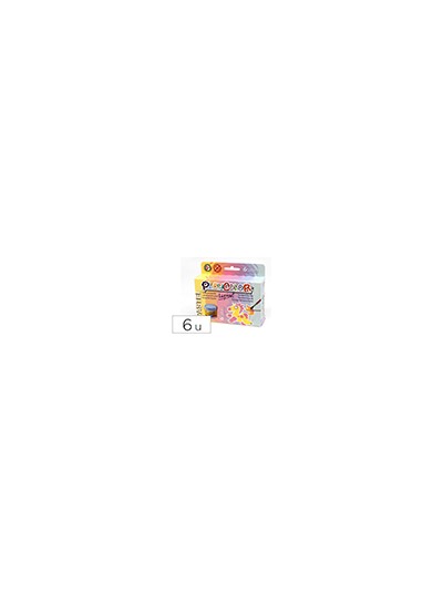 Tempera liquida playcolor liquid pastel 40 ml caja de 6 unidades colores surtidos