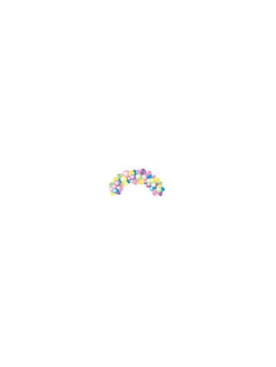 Globo 100% latex biodegradable guinarlda arco light 55 unidades colores pastel