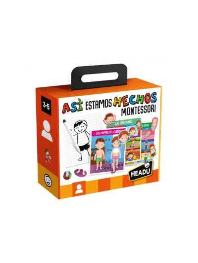 Juego didactico headu asi estamos hechos montessori