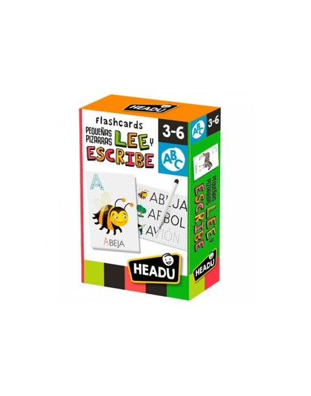 Juego didactico headu flash cards pequeñas pizarras lee y escribe