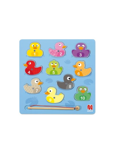 Puzle goula madera magnetico 11 piezas patos magicos