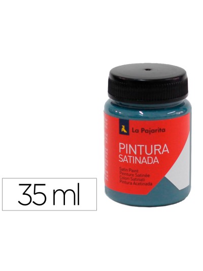 Pintura latex la pajarita satinada l-34 bote 35 ml azul metal
