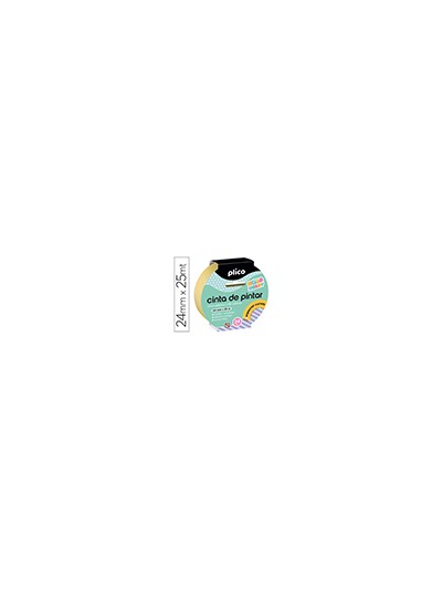 Cinta adhesiva plico para pintor especial curvas 25 mt x 24 mm