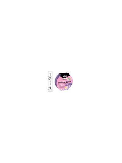 Cinta adhesiva plico para pintor baja adhesion 50 mt x 24 mm
