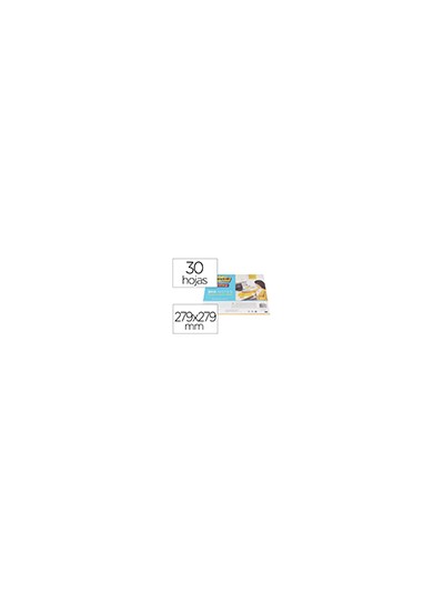 Bloc de notas adhesivas quita y pon post-it super sticky amarillo 30 hojas 279x279 mm