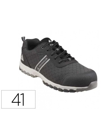 Zapato de seguridad deltaplus boston deportivo poliester con refuerzo tpu suela sellada negro talla 41