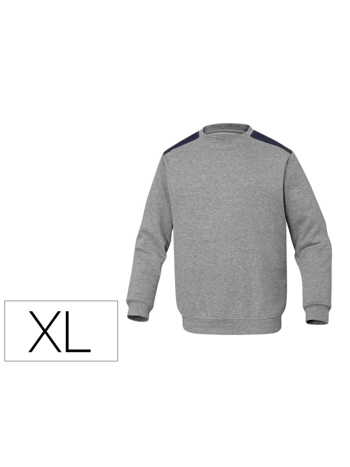 Sudadera deltaplus sweat olino con refuerzo en espalda y codos gris talla xl Sudadera deltaplus sweat olino con refuerzo en espalda y codos gris talla xl