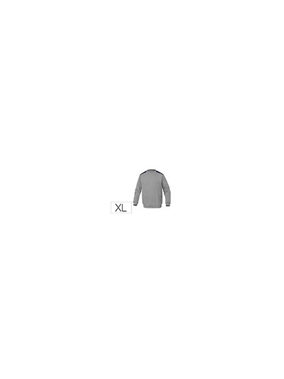 Sudadera deltaplus sweat olino con refuerzo en espalda y codos gris talla xl