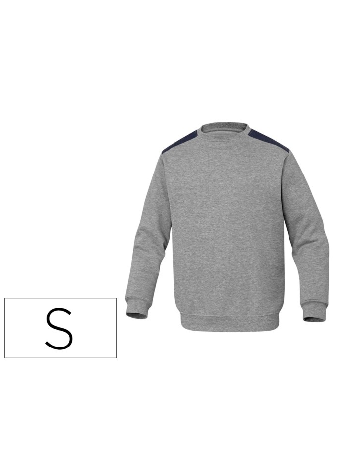 Sudadera deltaplus sweat olino con refuerzo en espalda y codos gris talla s Sudadera deltaplus sweat olino con refuerzo en espalda y codos gris talla s