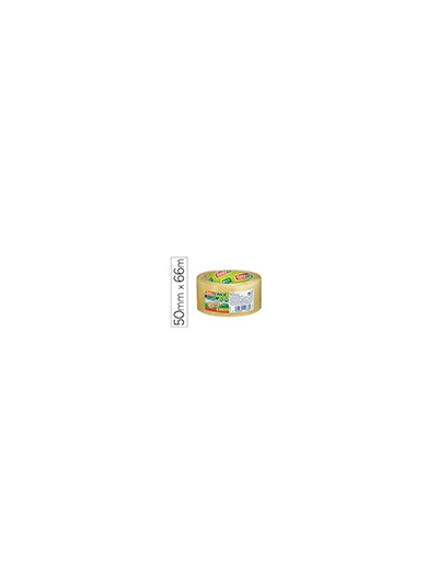 Cinta adhesiva tesa eco bio & strong transparente 66 mt x 50 mm para embalaje