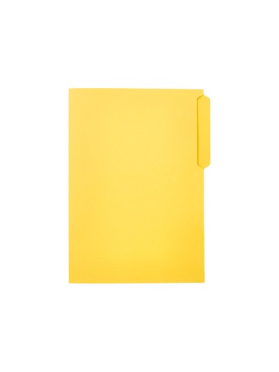 Subcarpeta cartulina liderpapel folio pestaña superior 240g/m2 amarillo