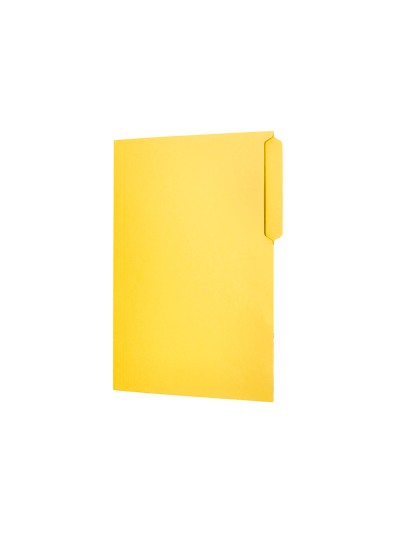 Subcarpeta cartulina liderpapel folio pestaña superior 240g/m2 amarillo
