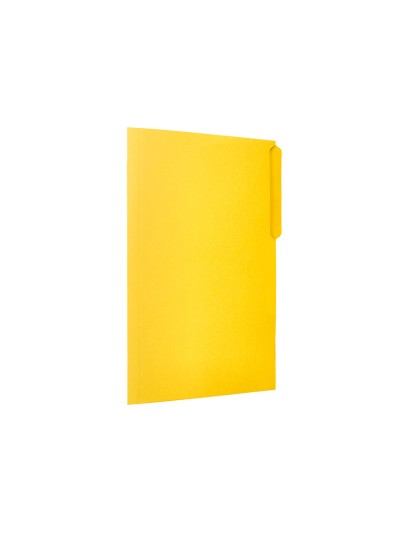Subcarpeta cartulina liderpapel folio pestaña superior 240g/m2 amarillo