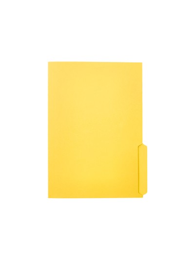 Subcarpeta cartulina liderpapel a4 pestaña inferior 240g/m2 color amarillo