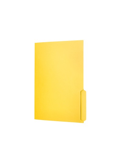 Subcarpeta cartulina liderpapel a4 pestaña inferior 240g/m2 color amarillo