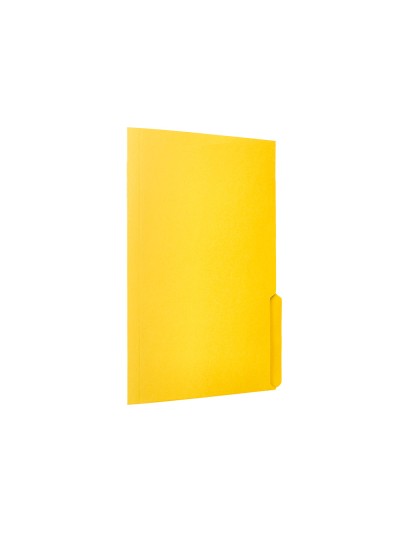 Subcarpeta cartulina liderpapel a4 pestaña inferior 240g/m2 color amarillo