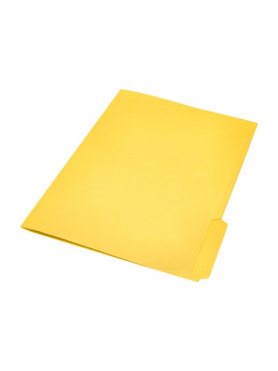 Subcarpeta cartulina liderpapel a4 pestaña inferior 240g/m2 color amarillo
