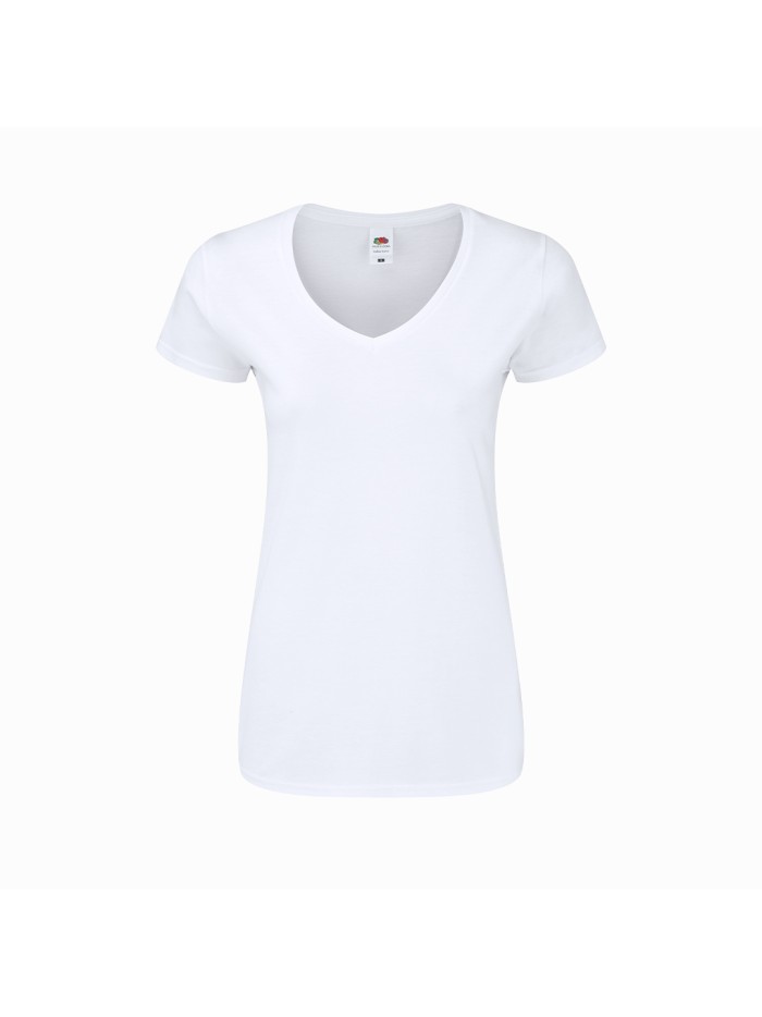 Camiseta Mujer Blanca Iconic V-Neck Camiseta Mujer Blanca Iconic V-Neck