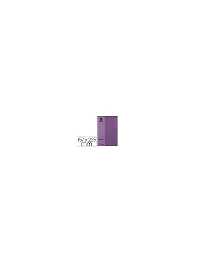 Sobre rossler coloretti c5 color lila 157x225 mm pack de 5 unidades