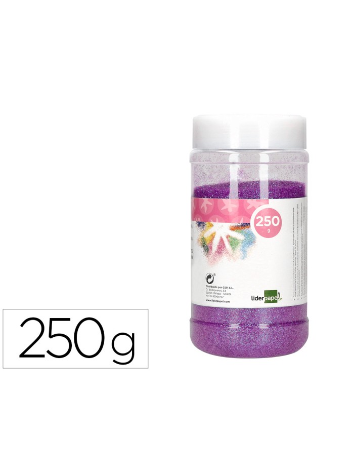 Purpurina liderpapel fantasia color metalico violeta pastel bote de 250 gr Purpurina liderpapel fantasia color metalico violeta pastel bote de 250 gr