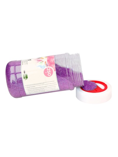 Purpurina liderpapel fantasia color metalico violeta pastel bote de 250 gr