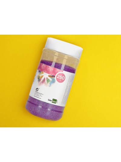 Purpurina liderpapel fantasia color metalico violeta pastel bote de 250 gr