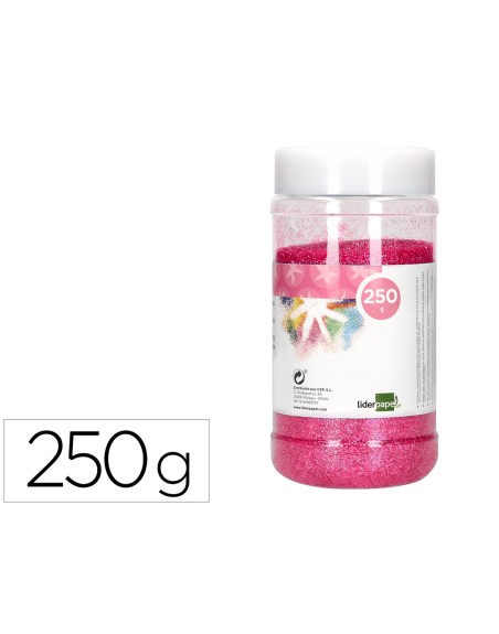 Purpurina liderpapel fantasia color metalico rosa pastel bote de 250 gr