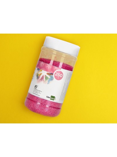 Purpurina liderpapel fantasia color metalico rosa pastel bote de 250 gr