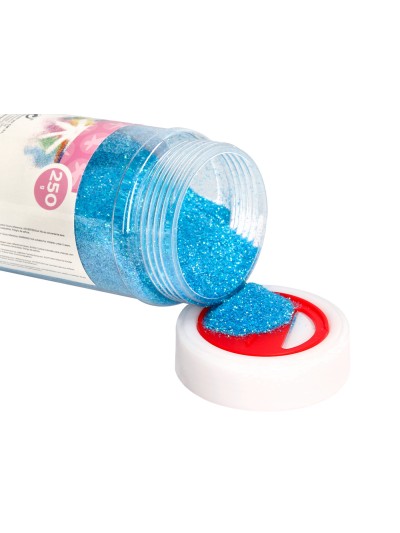 Purpurina liderpapel fantasia color metalico azul pastel bote de 250 gr