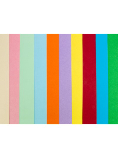 Cartulina liderpapel 50x65 cm 180g/m2 10 colores surtidos paquete de 10 hojas