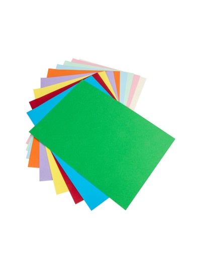 Cartulina liderpapel 50x65 cm 180g/m2 10 colores surtidos paquete de 10 hojas