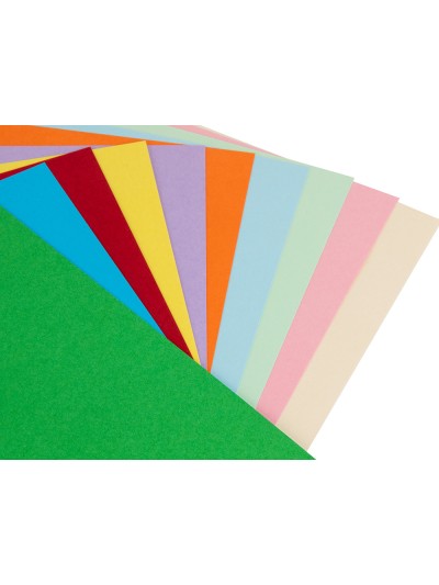 Cartulina liderpapel 50x65 cm 180g/m2 10 colores surtidos paquete de 10 hojas