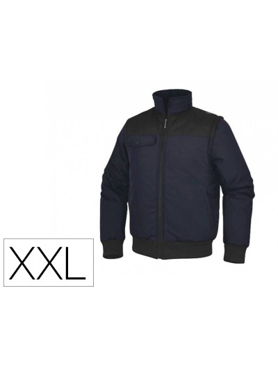 Chaleco deltaplus multibolsillos con cremallera y mangas desmontables 80% poliester 20% algodon talla