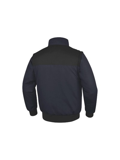 Chaleco deltaplus multibolsillos con cremallera y mangas desmontables 80% poliester 20% algodon talla