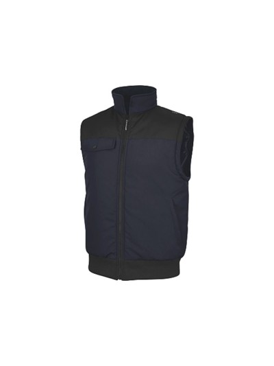 Chaleco deltaplus multibolsillos con cremallera y mangas desmontables 80% poliester 20% algodon talla