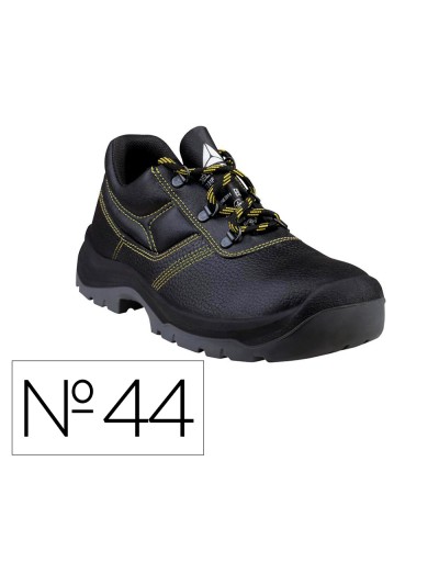 Zapatos de seguridad deltaplus piel crupon pigmentada suela pu bi densidad color negro talla 44