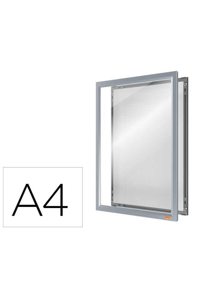 Marco porta anuncios nobo impression pro din a4 marco de clip aluminio 235x13x325 mm Marco porta anuncios nobo impression pro din a4 marco de clip aluminio 235x13x325 mm