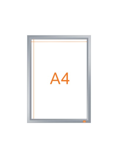 Marco porta anuncios nobo impression pro din a4 marco de clip aluminio 235x13x325 mm