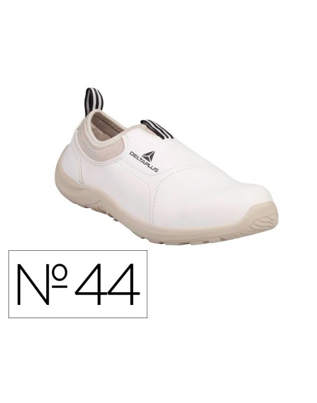 Zapatos de seguridad deltaplus microfibra pu suela pu mono-densidad color blanco talla 44