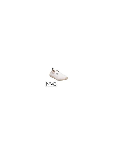 Zapatos de seguridad deltaplus microfibra pu suela pu mono-densidad color blanco talla 43