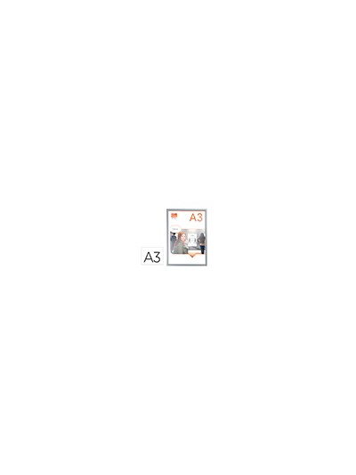 Marco porta anuncios nobo impression pro din a3 marco de clip aluminio 320x17x445 mm