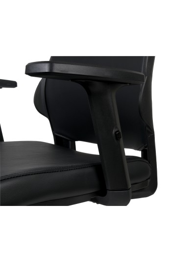 Silla giratoria q-connect respaldo medio de similpiel regulable en altura 980+100x630x625 mm color negro