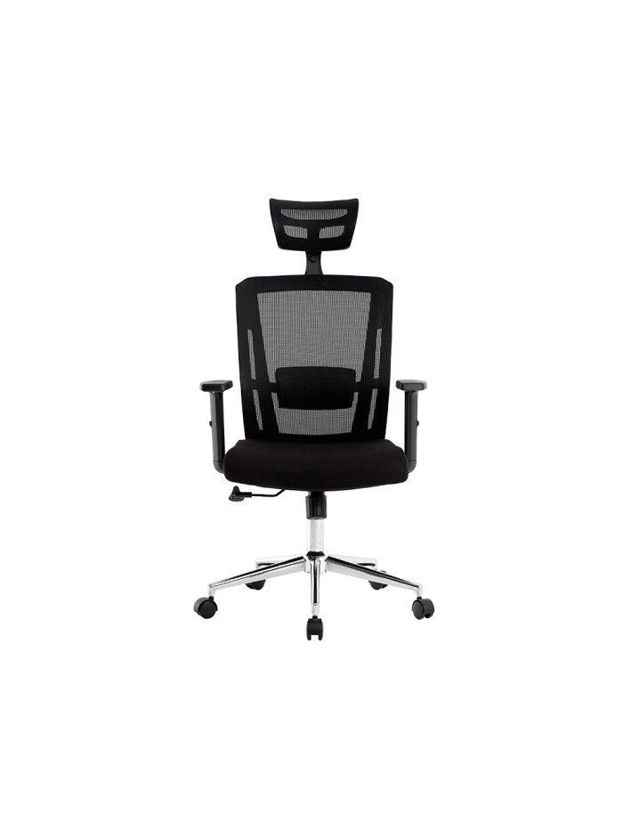Silla giratoria q-connect ergonomica respaldo alto y reposacabeza ajustable en altura 1180+100x630x625 mm Silla giratoria q-connect ergonomica respaldo alto y reposacabeza ajustable en altura 1180+100x630x625 mm